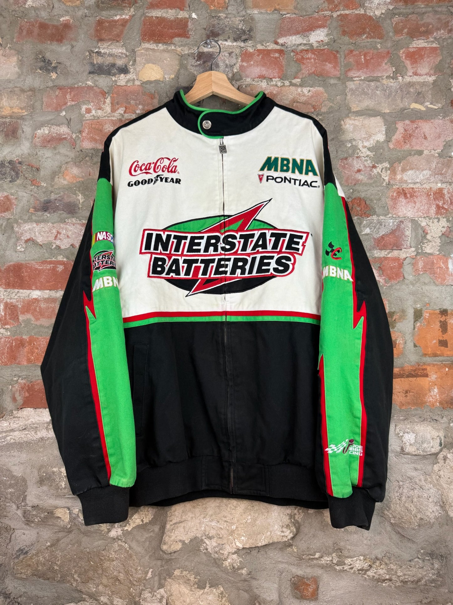 00s NASCAR Interstate Batteries Racing Jacket Sz XL