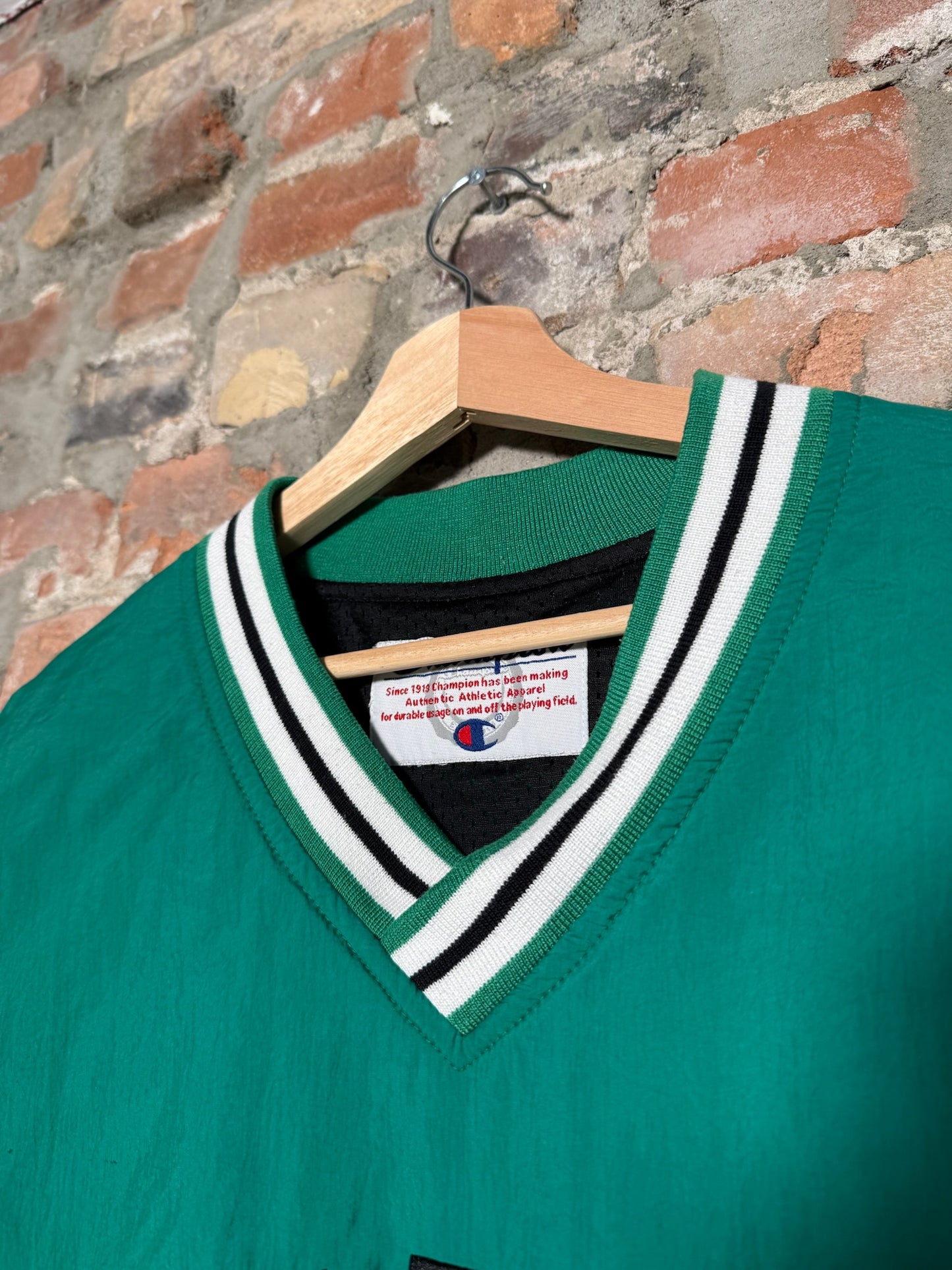 Vtg Boston Celtics Champion Windbreaker Sz XL