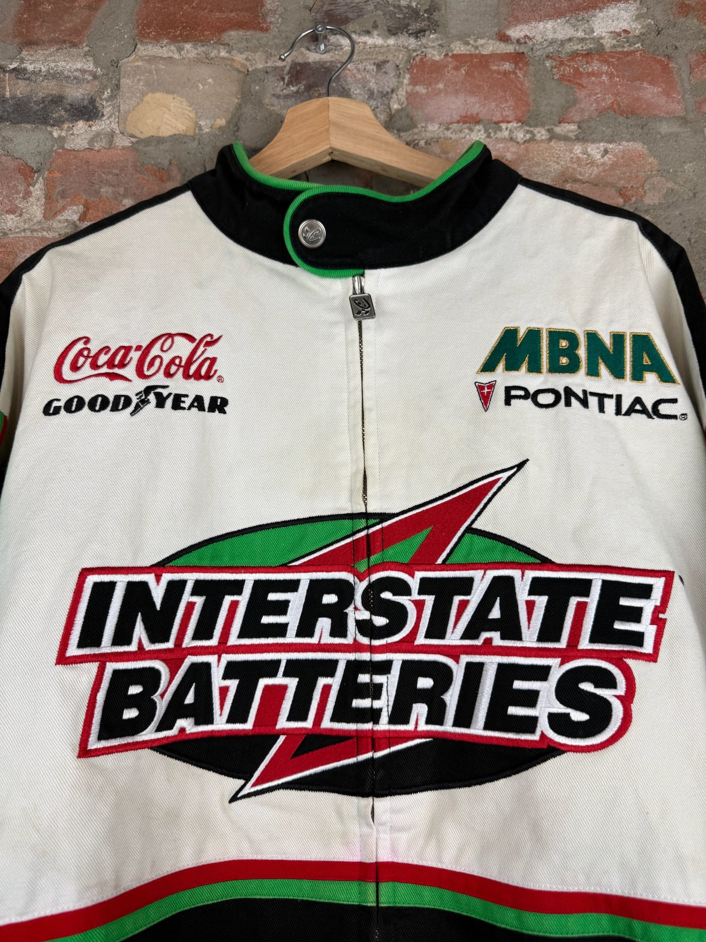 00s NASCAR Interstate Batteries Racing Jacket Sz XL