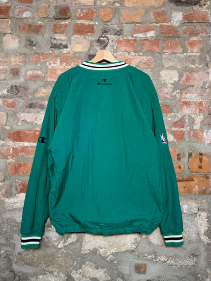Vtg Boston Celtics Champion Windbreaker Sz XL