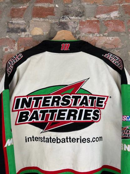 00s NASCAR Interstate Batteries Racing Jacket Sz XL