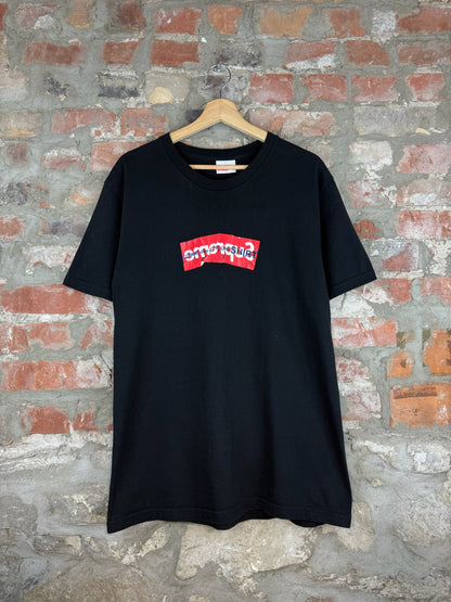 Supreme x CDG Black Box Logo Tee Sz L