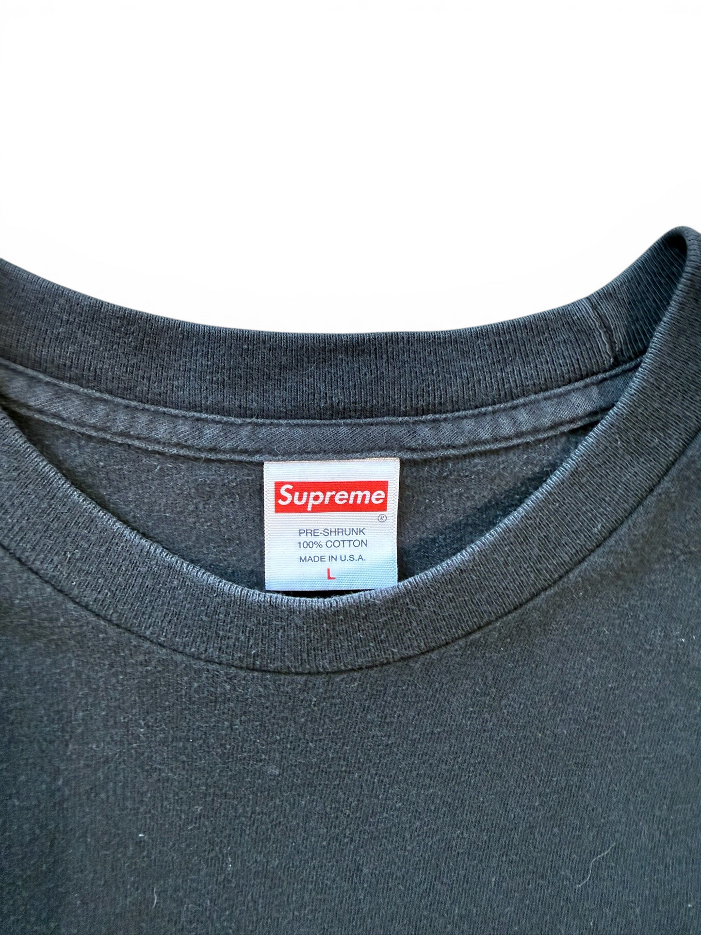 (L) Supreme Black Bandana Box Logo Tee