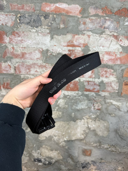 Stone Island Nylon Logo Tape Belt Sz 34W