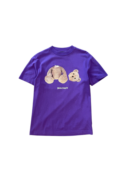 (XS) Palm Angles Teddy Bear Purple Tee