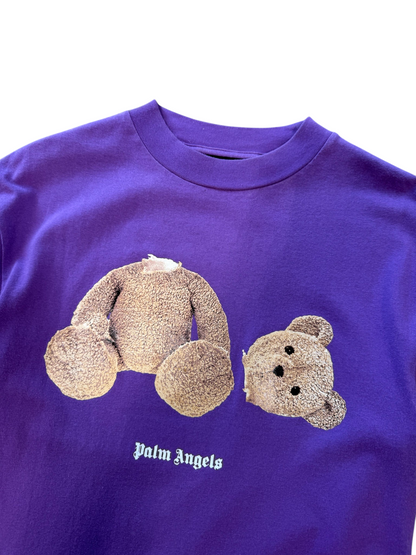 (XS) Palm Angles Teddy Bear Purple Tee