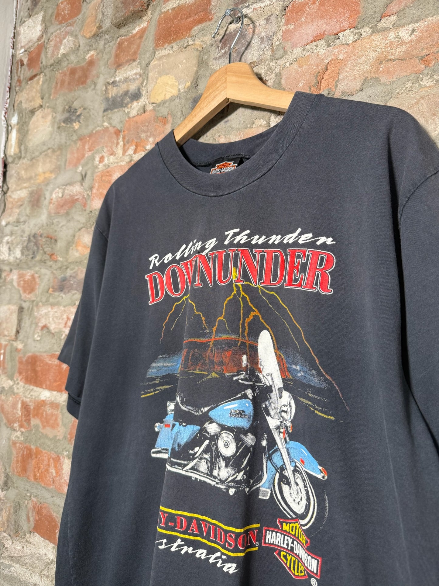 90s Harley Davidson Rolling Thunder Australia T-Shirt Sz XL