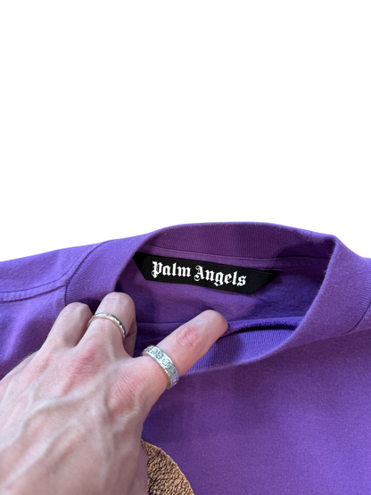 (XS) Palm Angles Teddy Bear Purple Tee