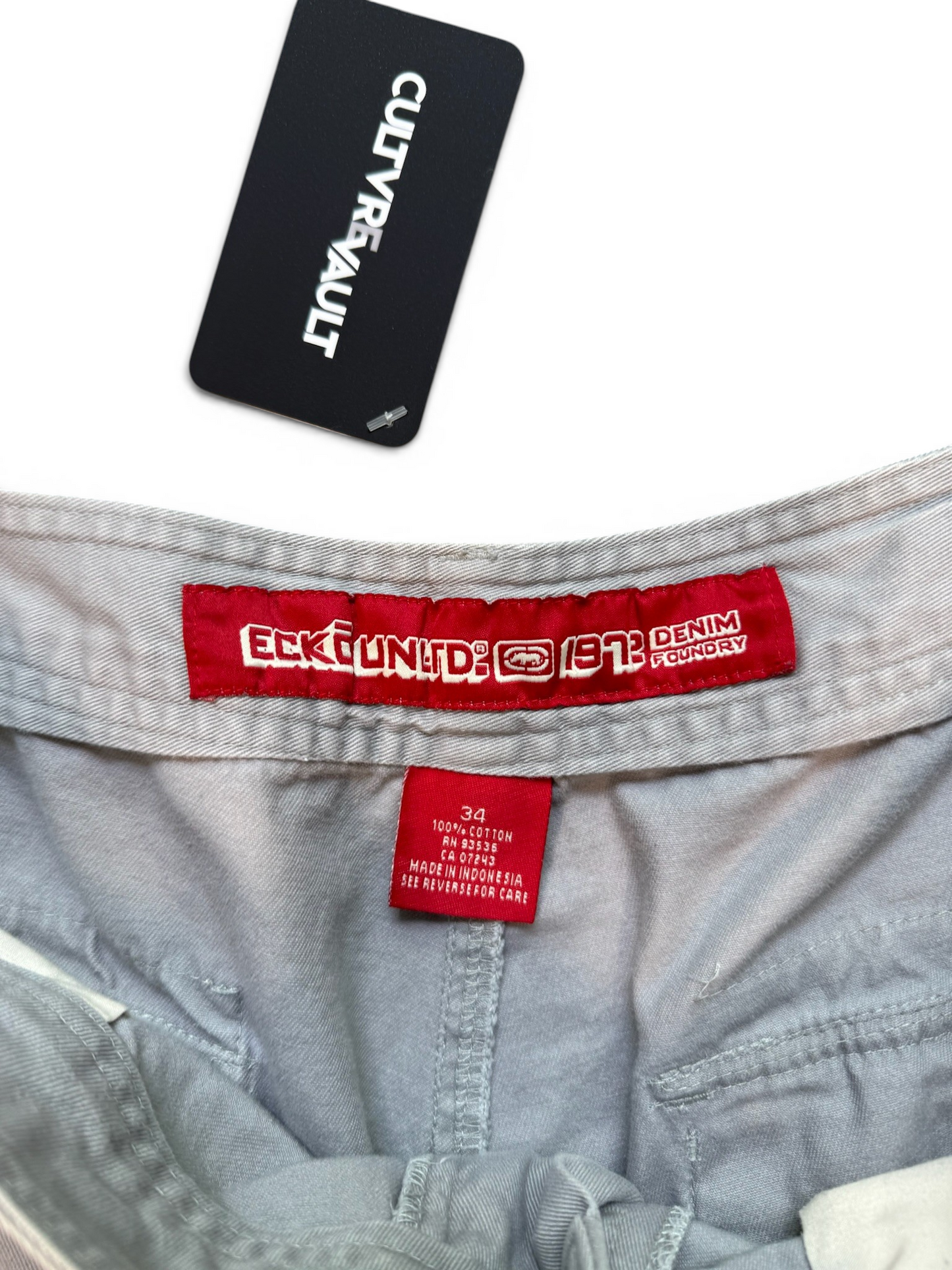 (34W) Y2K Ecko Grey Cargo Shorts