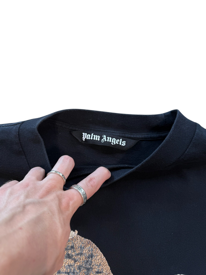 (XXL) Palm Angles Teddy Bear Black Tee