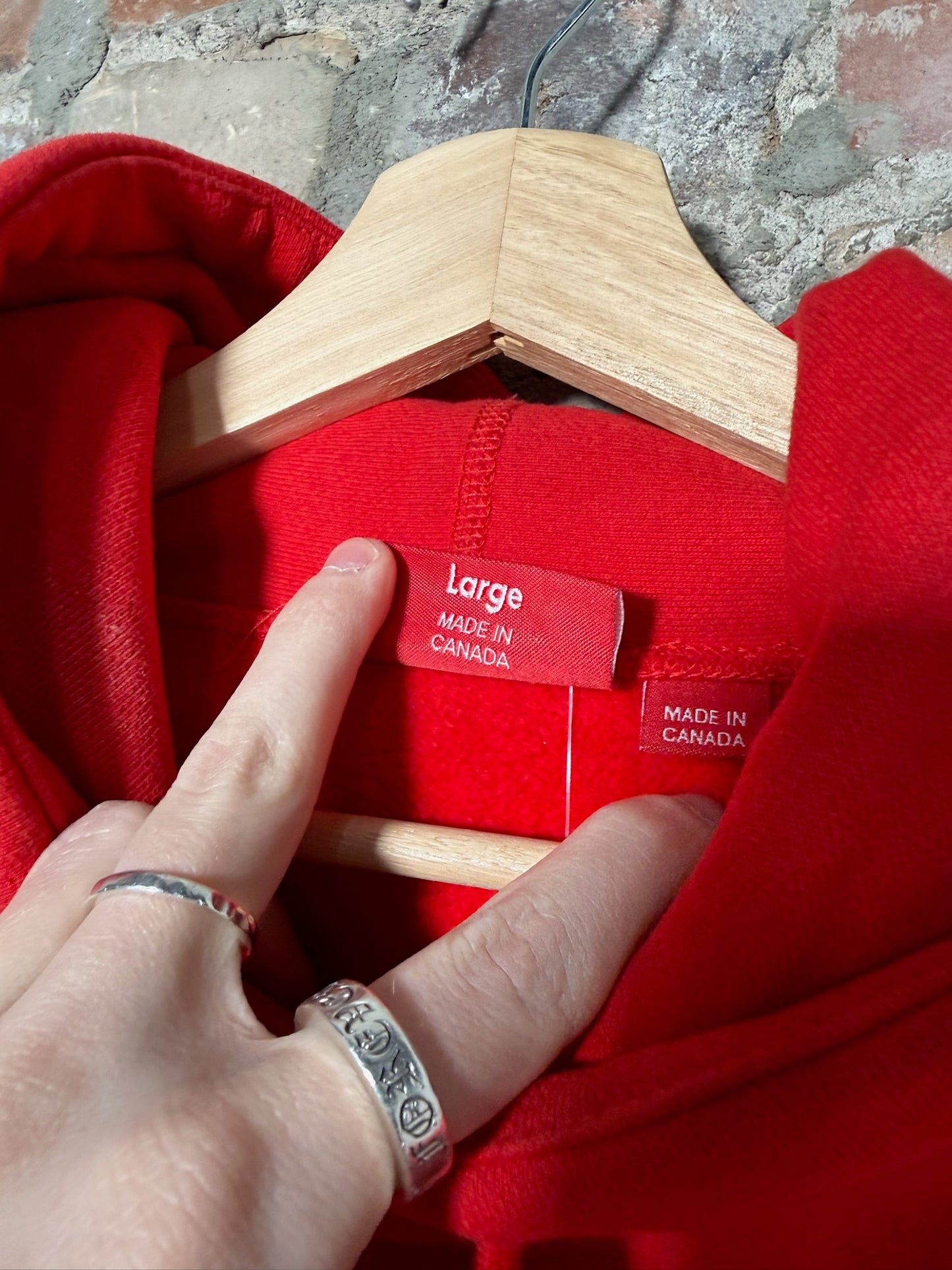 (L) Supreme Purple On Red Box Logo Hoodie FW17