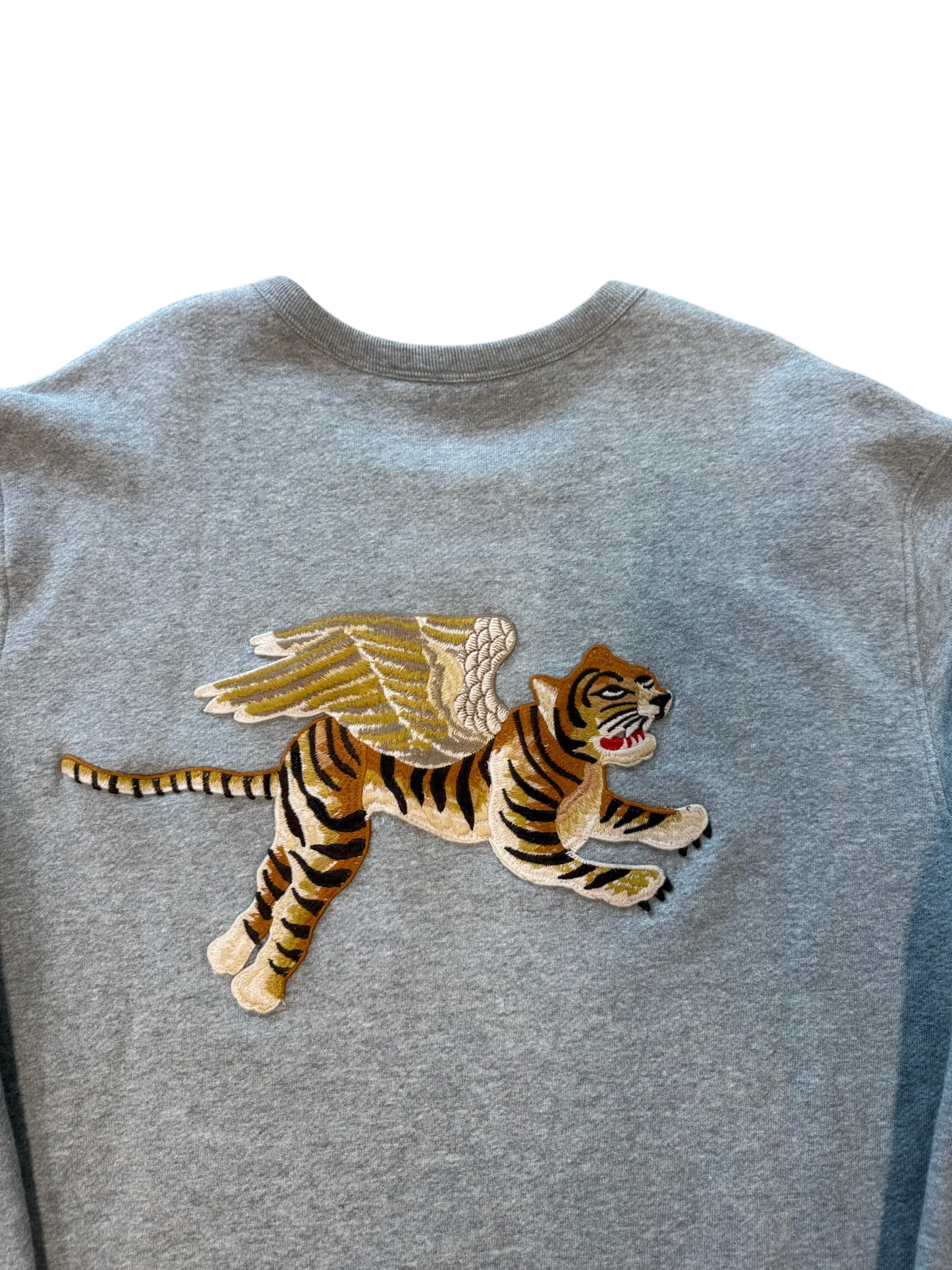 (M) Gucci Glitter Logo Flying Tiger Sweatshirt