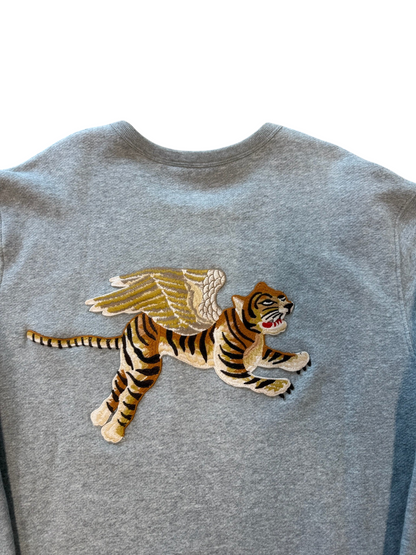 (M) Gucci Glitter Logo Flying Tiger Sweatshirt