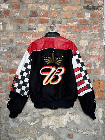 1990s Budweiser Jeff Hamilton NASCAR Racing Jacket Sz L