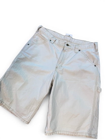 (34W) Vintage 90s Lee Dungaree Carpenter Shorts