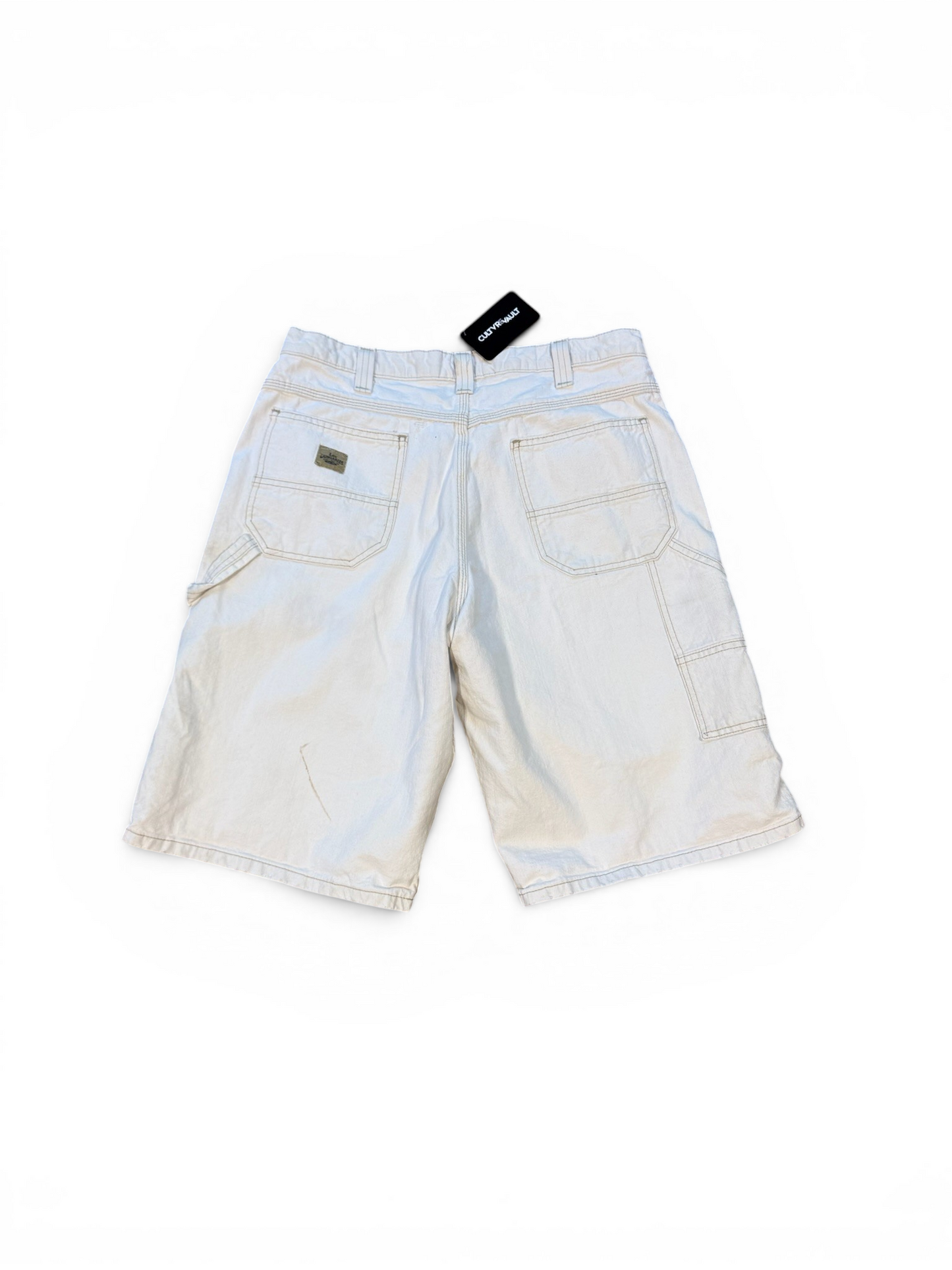 (34W) Vintage 90s Lee Dungaree Carpenter Shorts