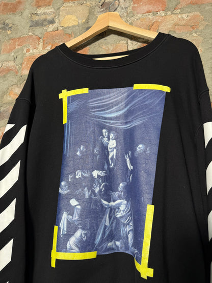 (M) Off White Caravaggio Crewneck Black