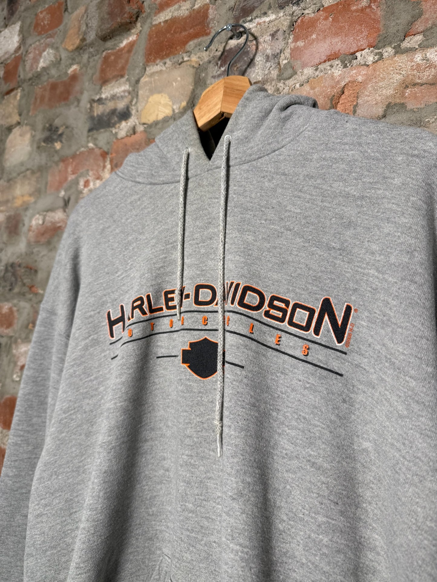 Vtg Harley Davidson Auburn MASS Hoodie Sz L