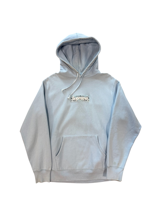 (M) Supreme Baby Blue Box Logo Hoodie