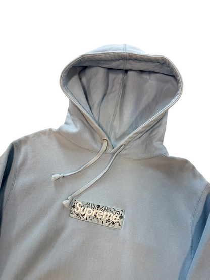 (M) Supreme Baby Blue Box Logo Hoodie