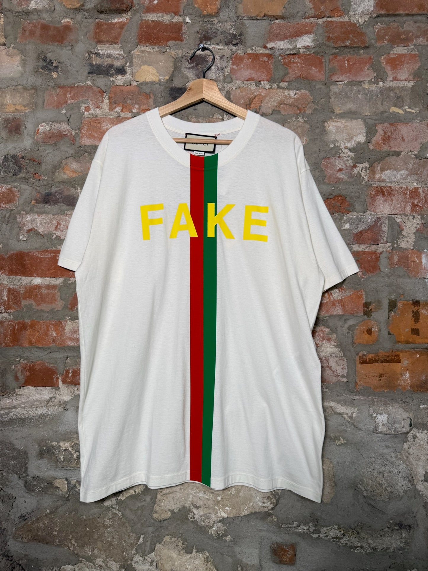 (L) Gucci Fake Not Oversized T-Shirt