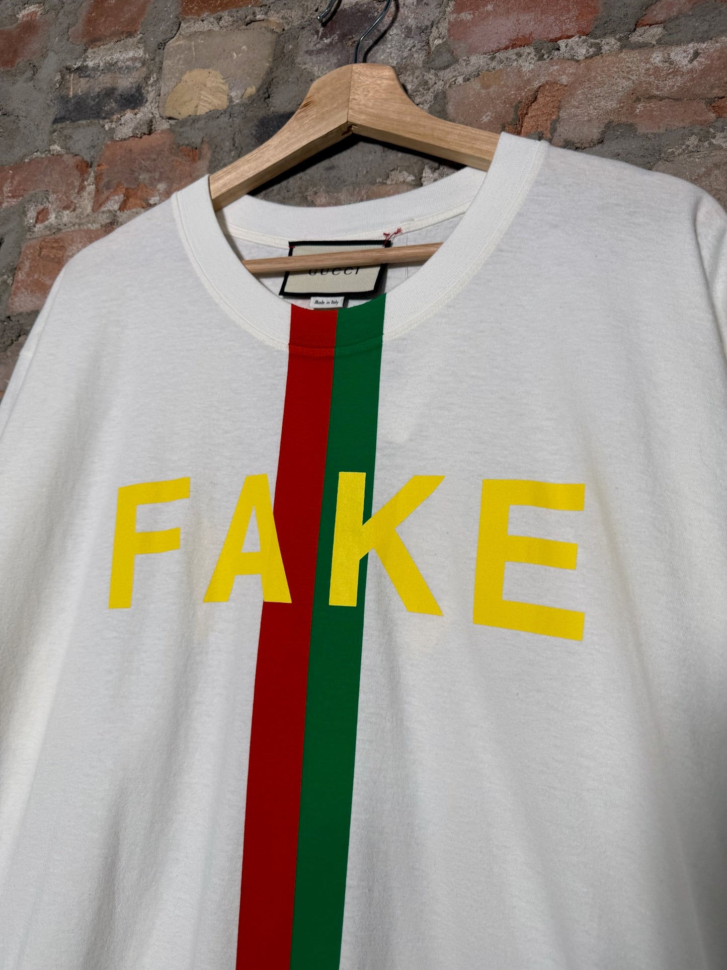 (L) Gucci Fake Not Oversized T-Shirt