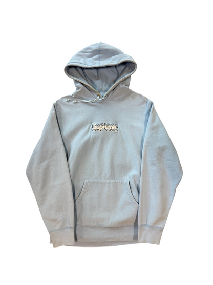 (M) Supreme Baby Blue Box Logo Hoodie