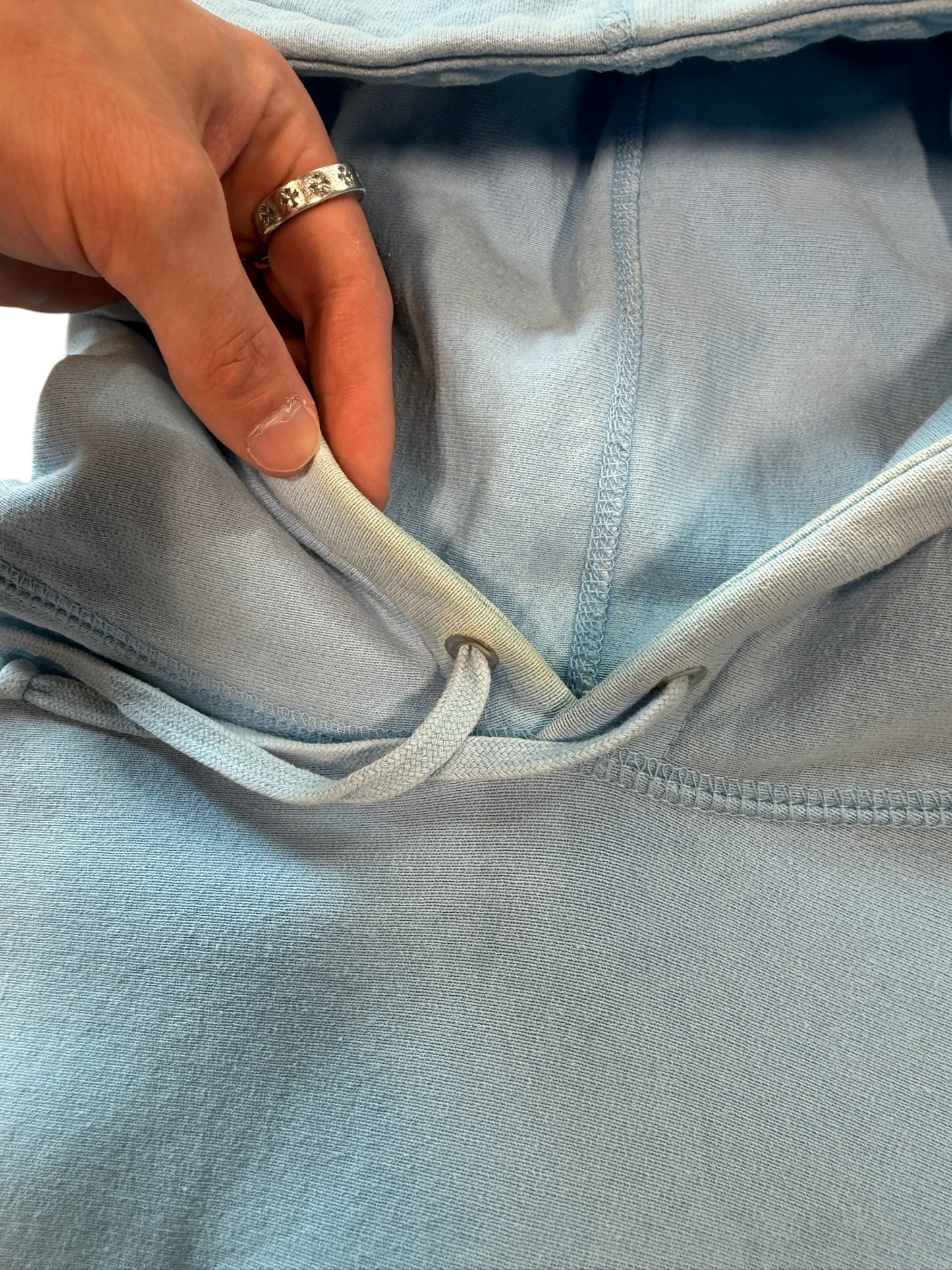 (M) Supreme Baby Blue Box Logo Hoodie