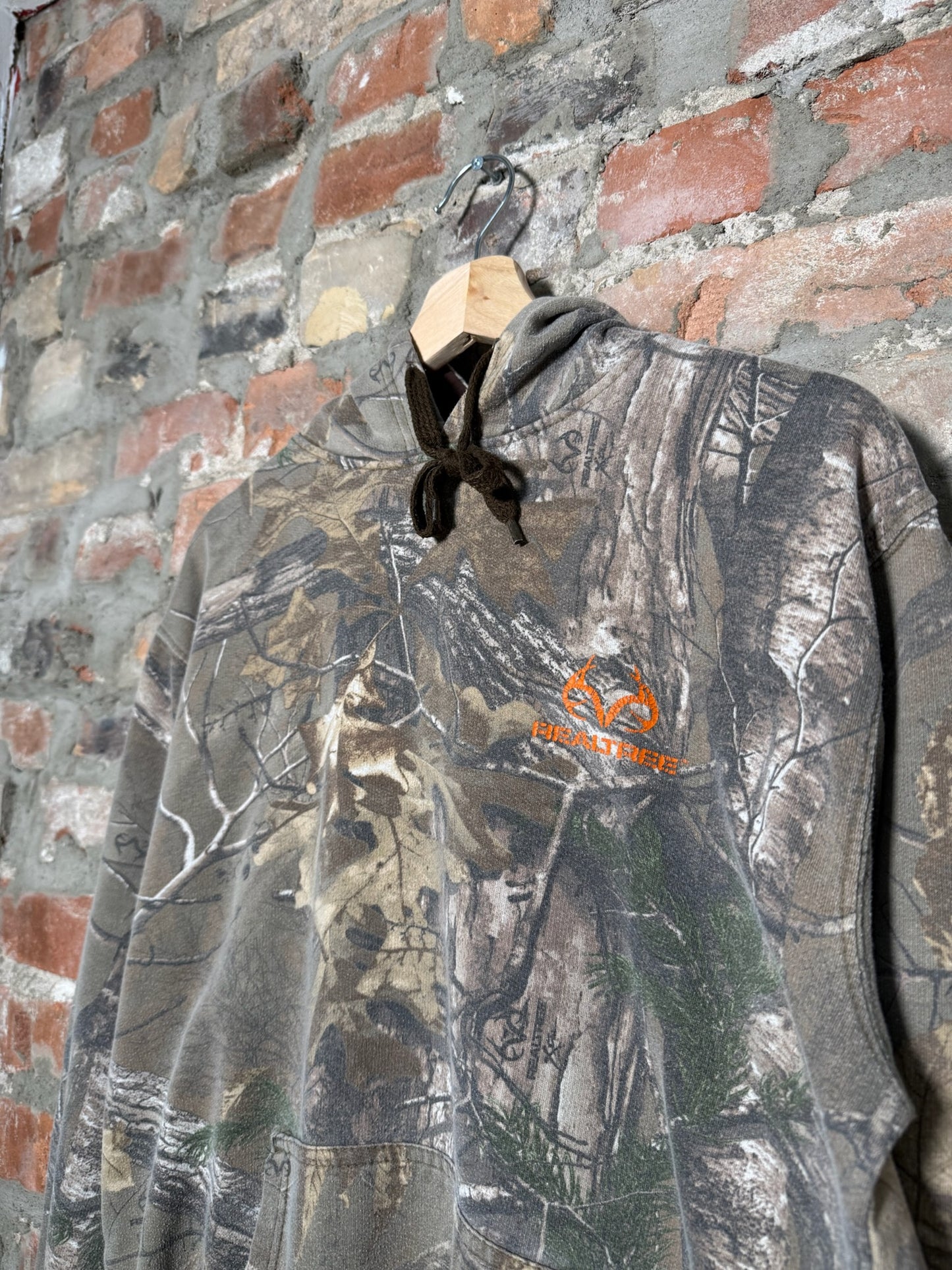 Vtg Real Tree Basic Hoodie Sz M