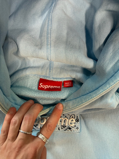 (M) Supreme Baby Blue Box Logo Hoodie
