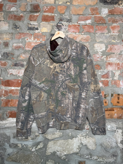 Vtg Real Tree Basic Hoodie Sz M
