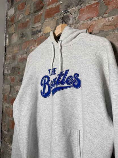 01" The Beatles Members Hoodie Grey Sz L