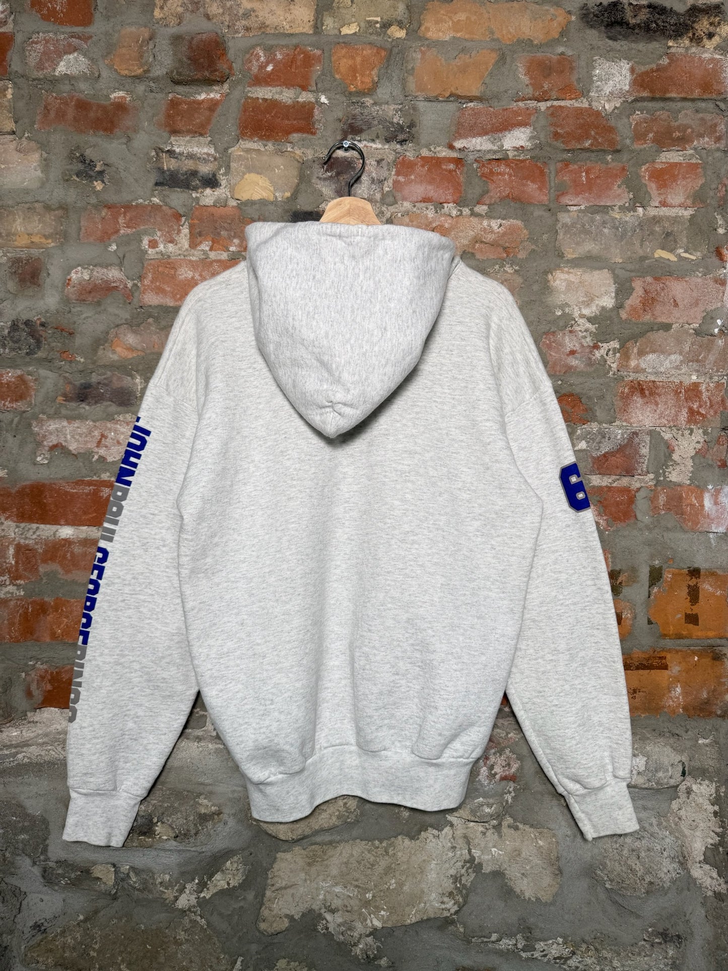 01" The Beatles Members Hoodie Grey Sz L