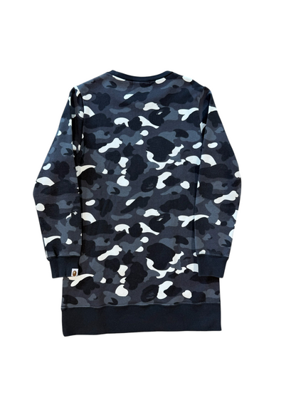 (S) Ealy 00s Bape City Camo Crewneck Dress