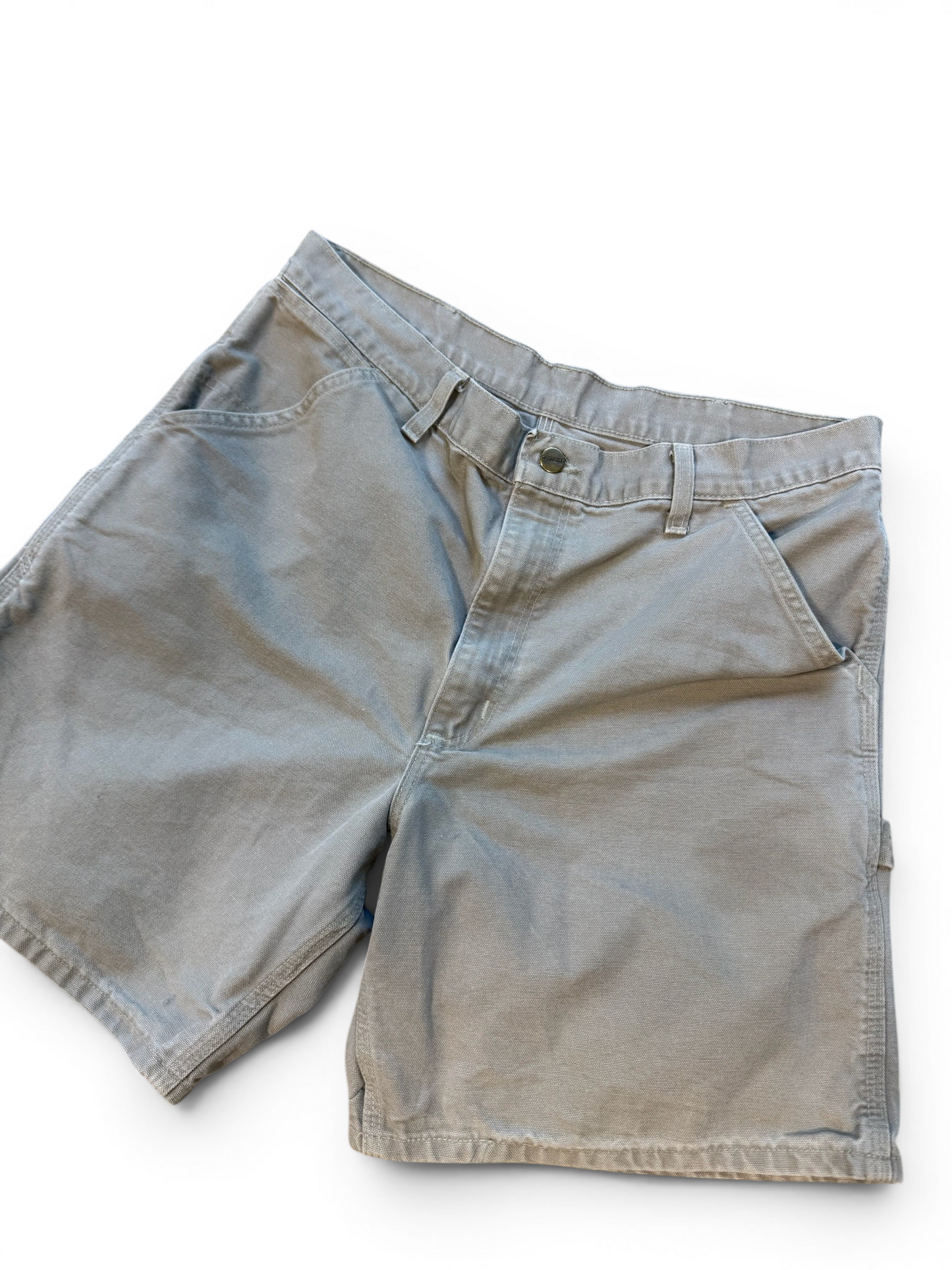 (34W) Vintage Carhartt Grey Carpenter Shorts
