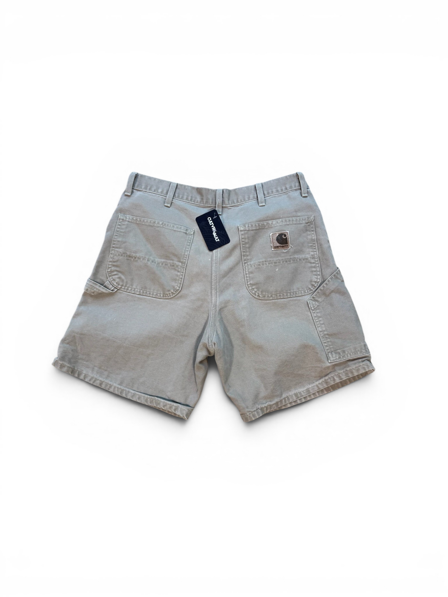 (34W) Vintage Carhartt Grey Carpenter Shorts