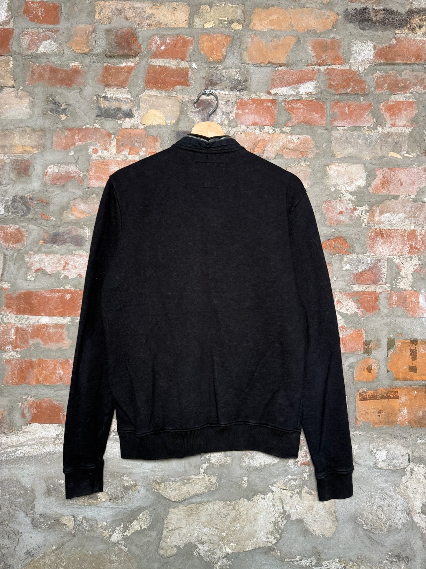 All Saints Full Zip Sweater Black Sz M
