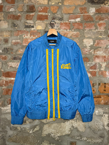 DSquared2 Three Zip Windbreaker Blue Sz M