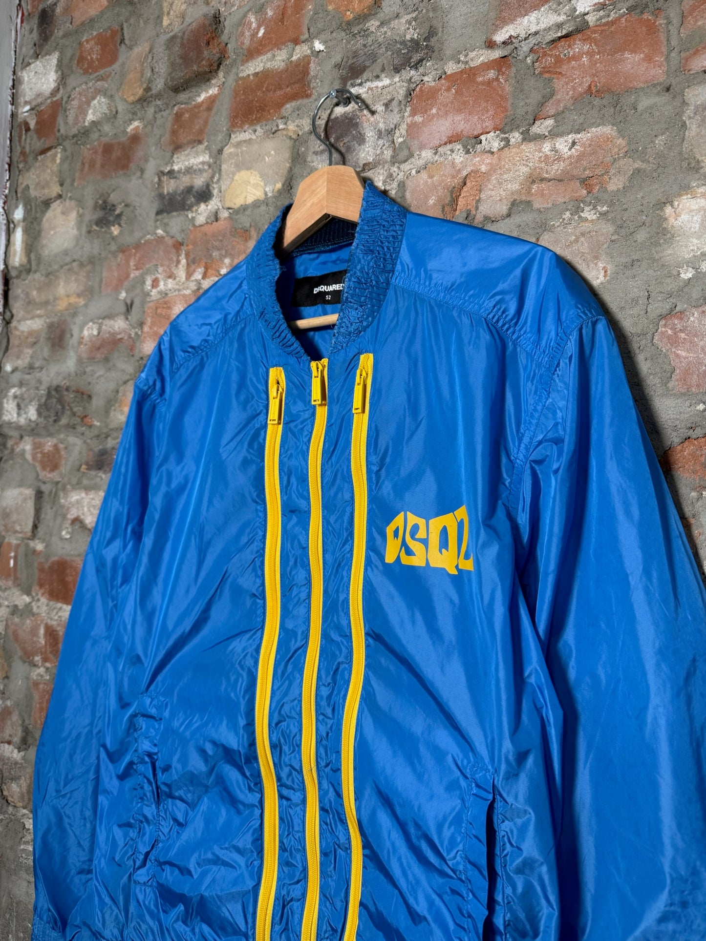DSquared2 Three Zip Windbreaker Blue Sz M