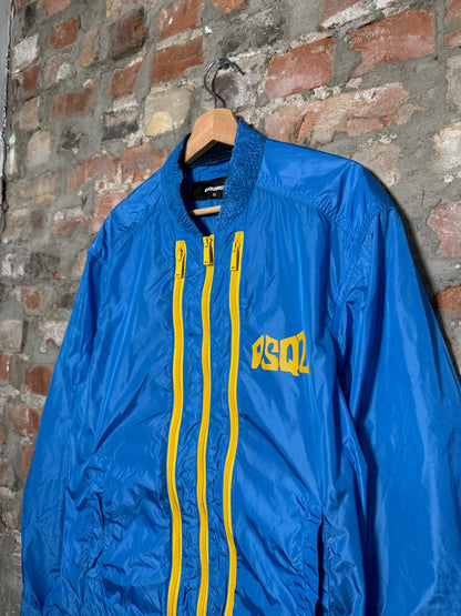 DSquared2 Three Zip Windbreaker Blue Sz M