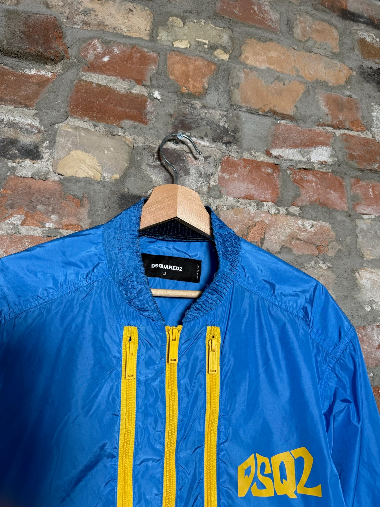 DSquared2 Three Zip Windbreaker Blue Sz M