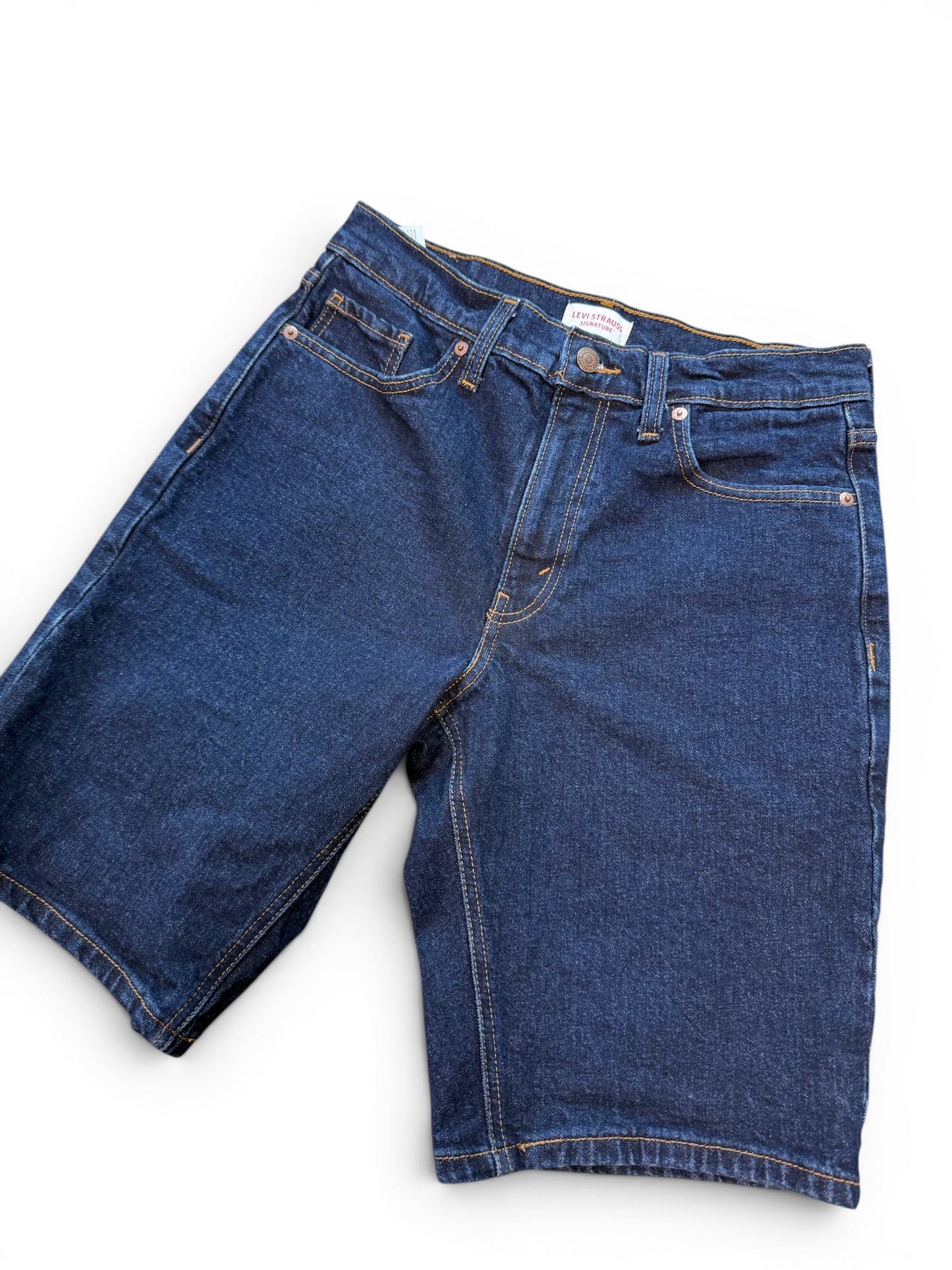 (30W) Levis Signature Dark Blue Denim Shorts