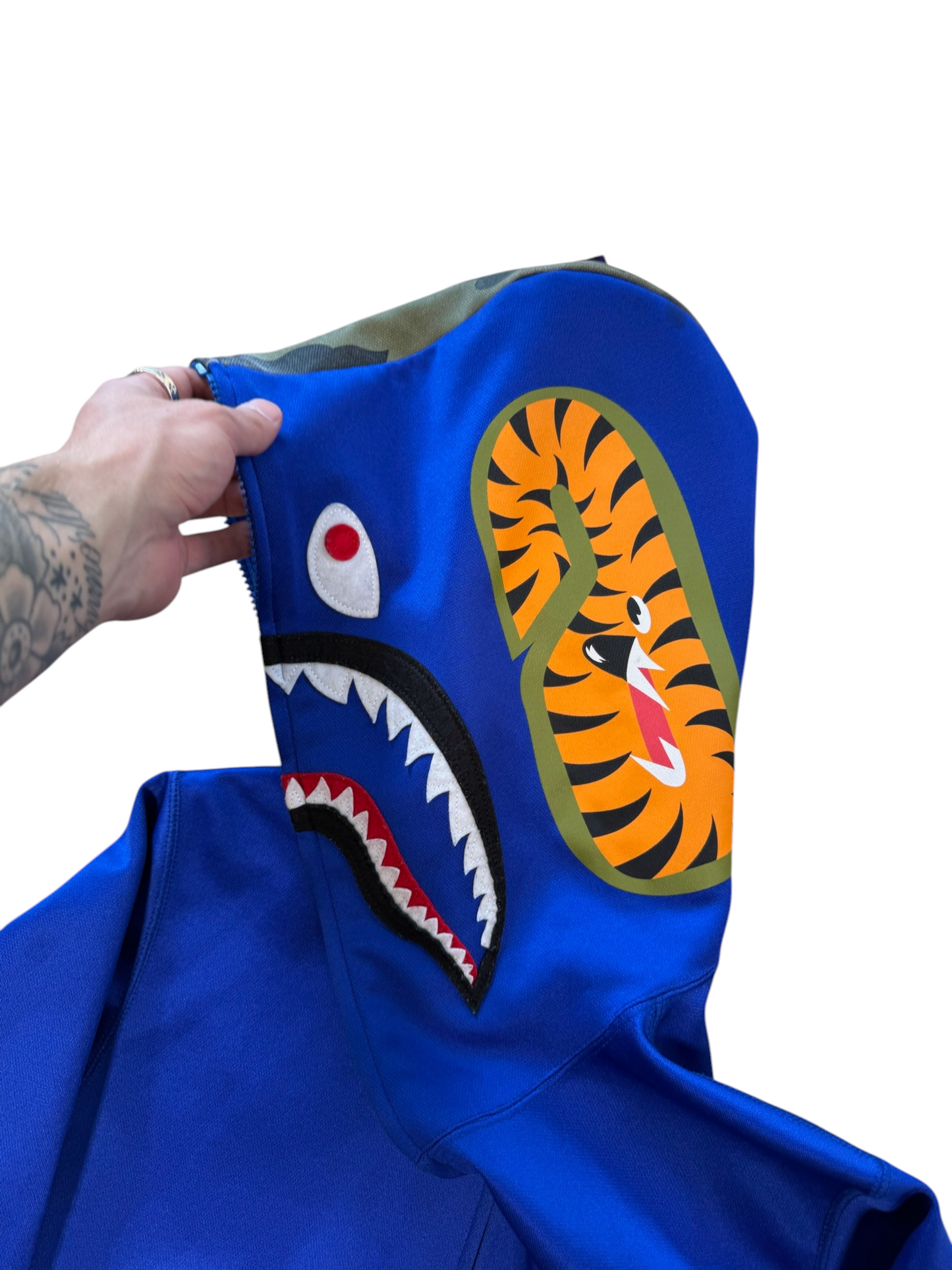 (M) Bape Athletic Fit Shark Hoodie