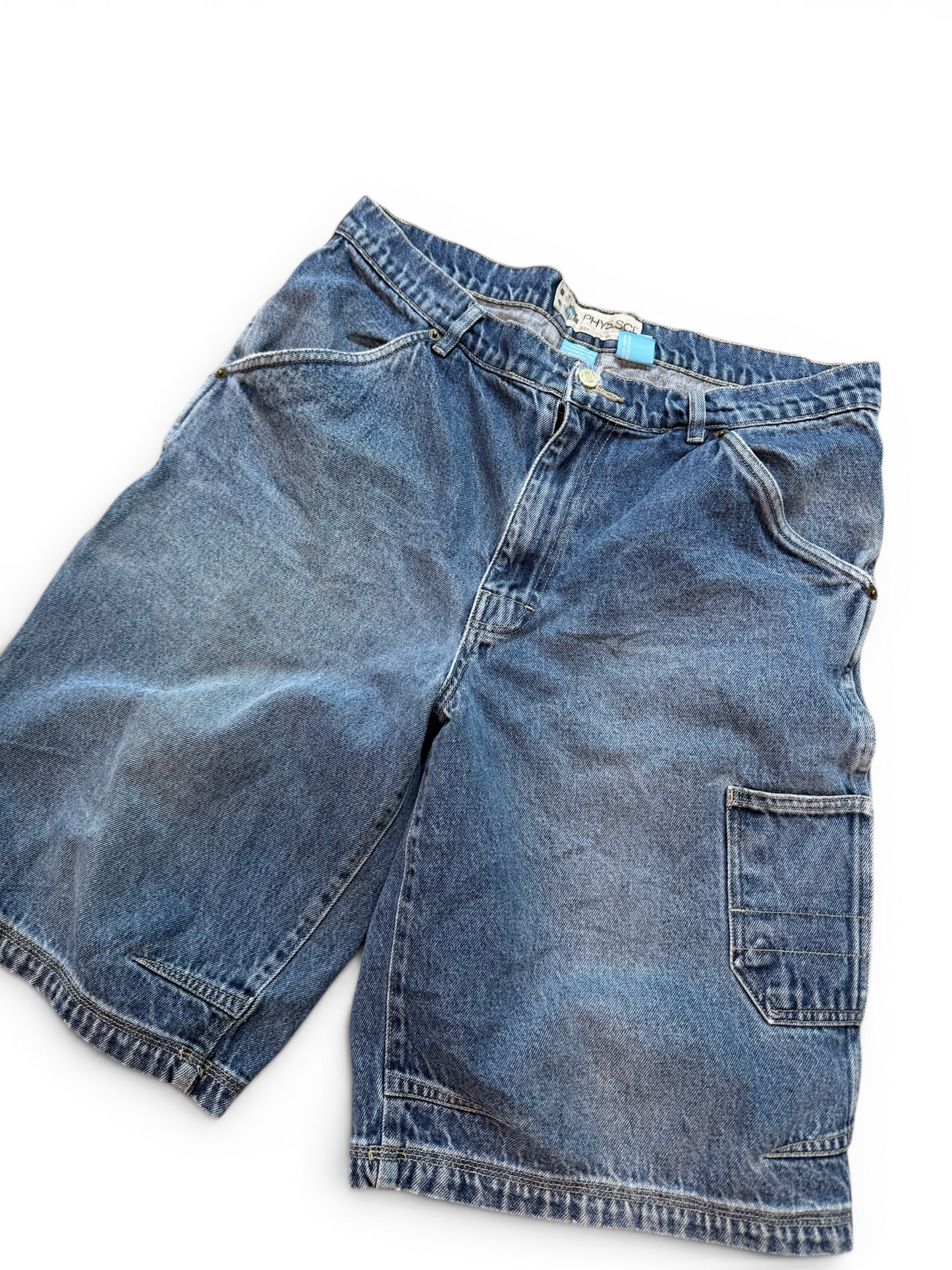 (36) Y2K Phys.Sci Denim Shorts