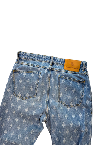 (30W) OVO Classic Monogram Jeans Blue