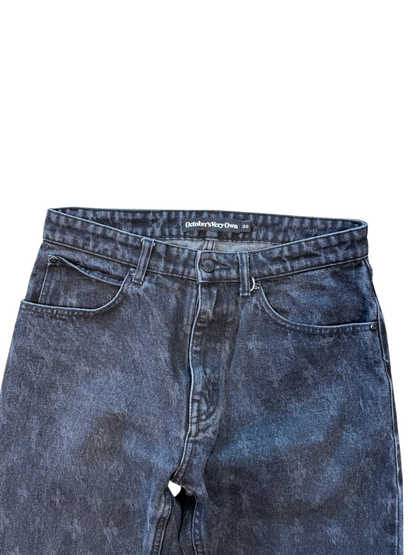 (30W) OVO Classic Monogram Jeans Black