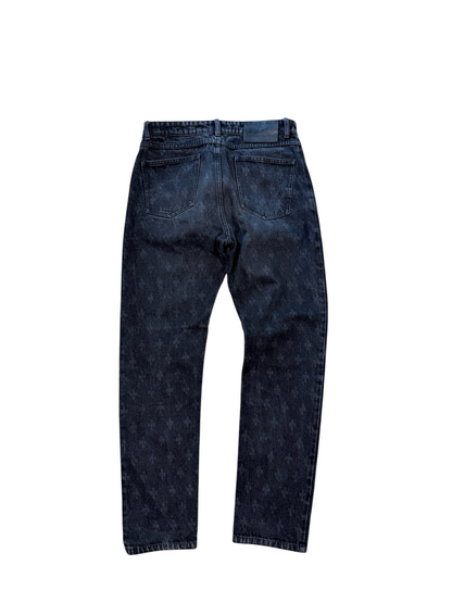 (30W) OVO Classic Monogram Jeans Black