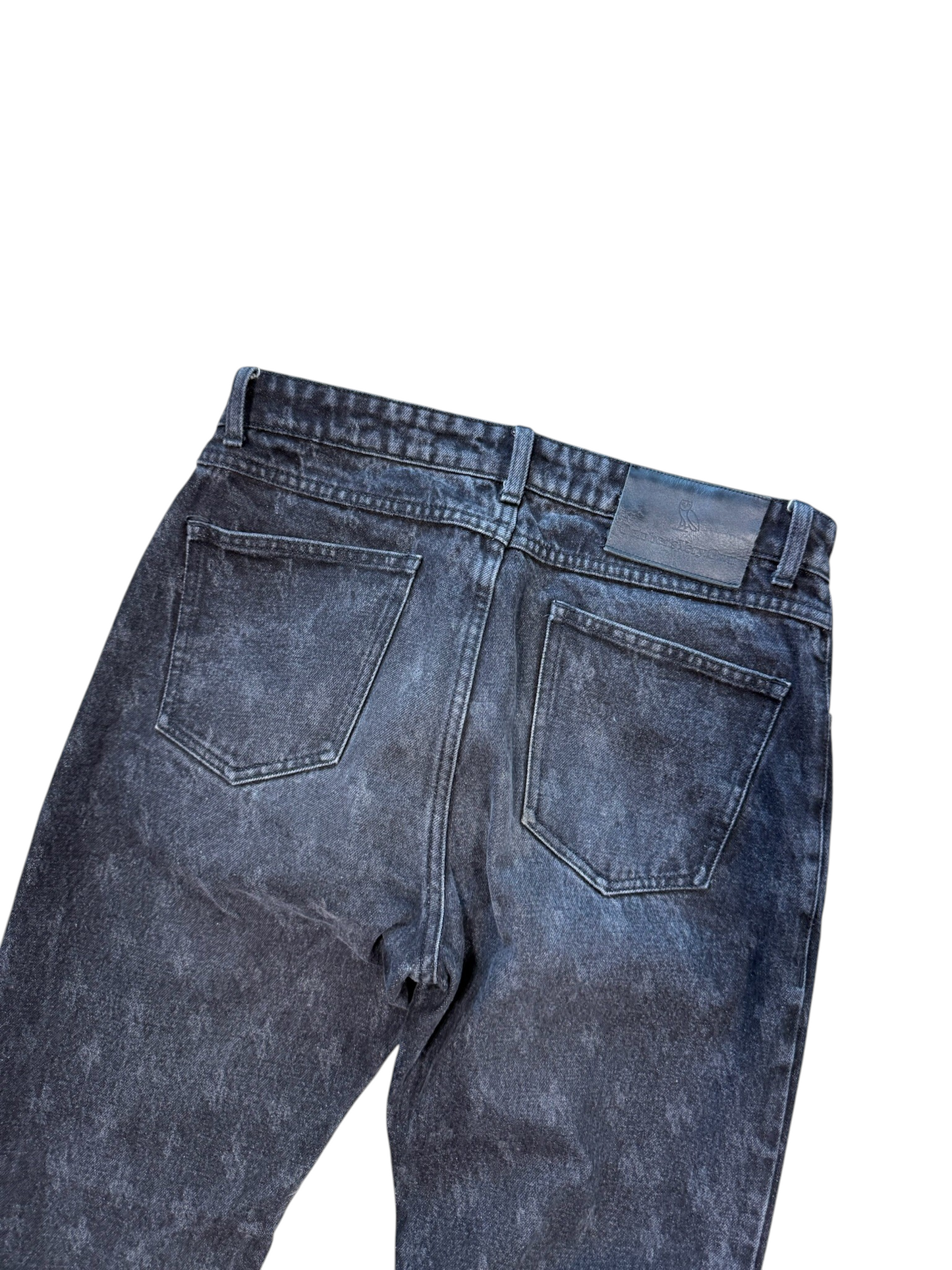 (30W) OVO Classic Monogram Jeans Black