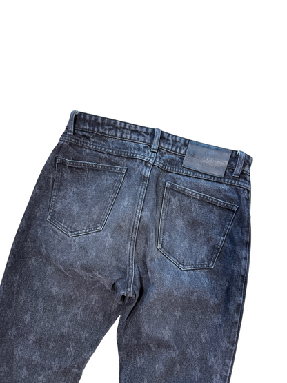 (30W) OVO Classic Monogram Jeans Black