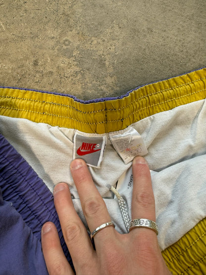 (M) 90s Nike Purple Spellout Shorts